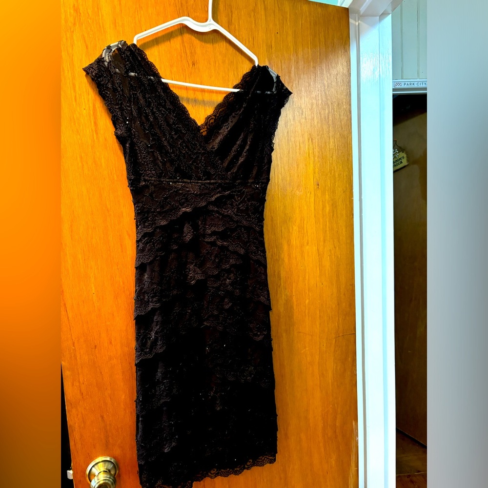 Marina Dress Size 6 black sequins